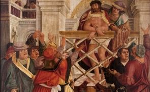 Aus den Tafelbildern des früheren Flügelaltars der Pfarrkirche Gaspoltshofen, entstanden ca. 1522