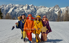 / Foto Jack Haijes, Jack Haijes Sternsinger aus Kirchdorf an der Krems und Bad Ischl in Hinterstoder auf der Höss beim Fotoshooting für Drei Königs Aktion 2018Foto: Jack Haijes